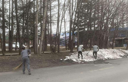 “文明健康、綠色環(huán)?！睈蹏l(wèi)生整潔行動